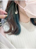 イヤリングカラー×グリーン【池袋/20代/30代/40代】
