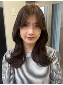 3616透明感ダークグレージュワンホンヘア髪質改善オルチャンヘア