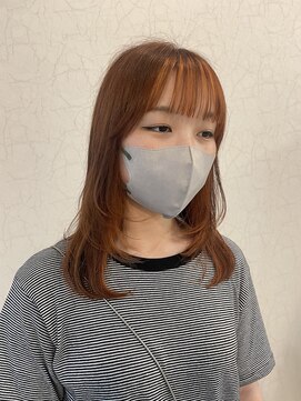 ニコ(nico) たっぷりレイヤー×明るめオレンジヘア