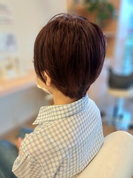 ヘアヌーダ ショートボブ、髪質改善、白髪ぼかし、キッズカット、カット