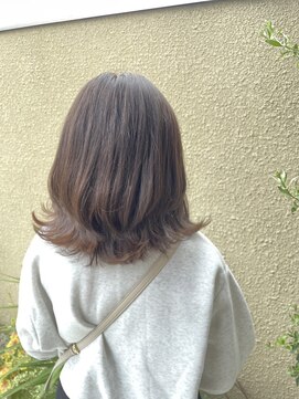 ヘアーメイクポリッシュ 久世店 くびれミディアム×アッシュブラウン