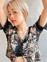 メーヴェ(Mowen) mowen 南堀江 丸みショート×ハイトーンカラー×大人可愛い