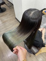 アンフィシュピトロワ(AnFye spi tlow)&nbsp;ブリーチ毛の方を高難易度縮毛矯正で艶髪に変身♪