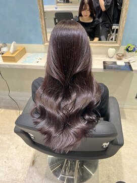 アソビセカンド 原宿(ASOBI 2nd) 前髪/マチルダボブ/ピンクベージュ/インナーグレージュ/ブルー