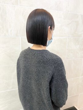 オズ 郡山桑野店(OZ) イメチェンハッシュカットフルバング似合わせレッドブラウン