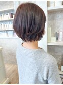 福山caaryふんわりショートボブひし形シルエット