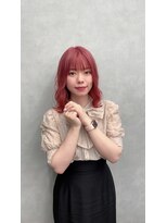 ファイブバイジエクト 堀江(FIVE by The Ect)&nbsp;ピンクカラー　ダブルカラー　ブリーチカラー　ピンクアッシュ