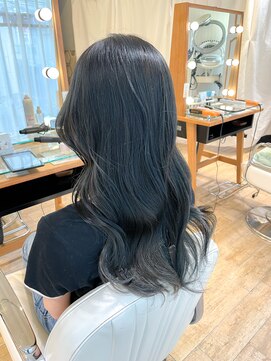 ネオリーブ チロル 横浜西口店(Neolive CiroL.) ダークグレージュカラー 韓国風 髪質改善カラー