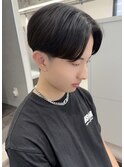 【夏仕様】短めセンターパート×毛流れリバースパーマ