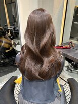 ロンドエニカ 大宮(Lond enika)&nbsp;前髪カタログアンブレラカラーこなれミディウェーブパーマ大宮