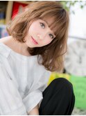 韓国風ミルクティーベージュくせ毛風小顔ボブh3浦和20代30代40代