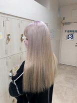 シャルムバイケンジ(Charm.by KENJE)&nbsp;ホワイトブロンド/ブリーチ/ハイトーン/ダブルカラー/銀座有楽町