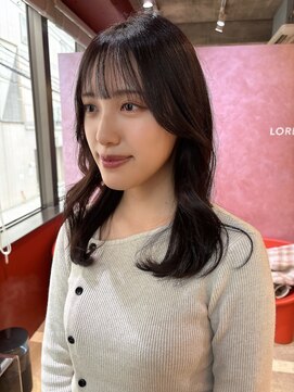 ローレンジウ(LOREN JU) 透明感髪質改善ベージュダブルカラーミルクティーグレージュ