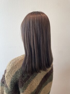 サラ ビューティー サイト 古賀店(SARA Beauty Sight) 【ブリーチなしダブルカラー】20代30代/アッシュベージュ/愛され