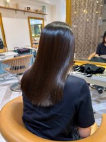 ロンドアベニール 北千住(Lond avenir)&nbsp;オリーブグレー/韓国風巻き/レイヤーカット/髪質改善/縮毛矯正