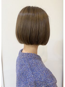 モリオ フロム ロンドン 成増店 【morio成増/一戸】大人かわいいミニボブオリーブカラー