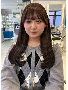 プランタン フォー ヘアー(printemps FOR HAIR) __レイヤーカット__ロングレイヤー__顔まわりカット__韓国ヘア__