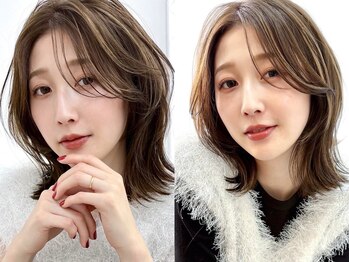 ユラギフロムユイマァル 水島店(YURAGI from YUIMARL)の写真/【岡山/倉敷/色落ちも綺麗♪】大人ハイライト/ブリーチダブルカラー/ブリーチなしダブルカラー/ハイトーン