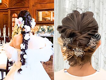 ヘア アンド ブライダル ノア(hair&bridal noah)の写真/様々なヘアアレンジを長年手掛けてきたノアにお任せください！あなたの”なりたい”を叶えます[ヘアセット]