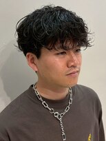 オレンジペコ(orange peco)&nbsp;ツイストスパイラルパーマ ツーブロック マッシュヘア メンズ
