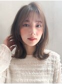 結べるボブミルクティーブロンドイメチェン前髪小顔カット