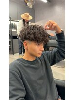 リッチブランドアンドコー 守口店(Rich Brand&Co)&nbsp;スペインカール ハイライトカラー　メンズカット　メンズパーマ