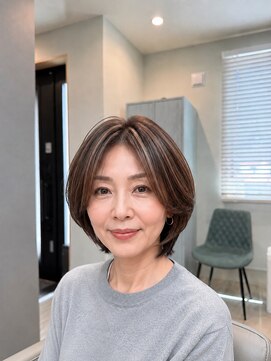 エオン(eon) 大人ボブ【eon】#大人女性#白髪#マンツーマン