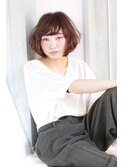 ひし形小顔耳かけ大人かわいいくせ毛風グラマラスふわミディ７