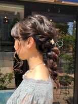ヘア クチュール ミヨ(HAIR COUTURE MIYO) 結婚式　ねじり編みこみ