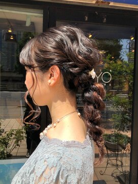 ヘア クチュール ミヨ(HAIR COUTURE MIYO) 結婚式 ねじり編みこみ