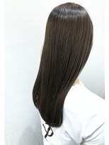フィックスヘアー 梅田店(FIX-hair) うる艶ストレート×シナモンベージュ こなれヘア/ヴェールカラー