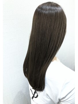 フィックスヘアー 梅田店(FIX-hair) うる艶ストレート×シナモンベージュ こなれヘア/ヴェールカラー