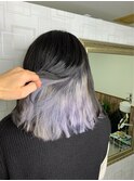 【河野有希】アッシュグレー×ホワイトシルバー