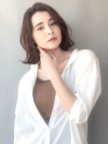サロン(Salon)&nbsp;スタイリング簡単！外ハネボブアッシュブラウン/Salon銀座 菅野