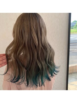 シャルム(Charme) 裾カラーグリーン