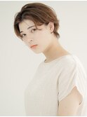 Aバング/クリアグレージュ/ナチュラルハイライト【新宿/西新宿】