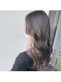ホワイトベージュ インナーカラー #デジタルパーマ
