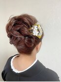 結婚式アップヘア留め袖留袖お呼ばれ着付け着物ヘアヘアアレンジ