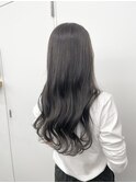 アッシュグレージュゆるふわロング