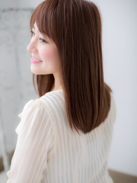 ドクターズ サロン ラブ(Dr's Salon LAB) 斜めバング上品うるツヤ髪ストレートセミディf古河20代30代40代