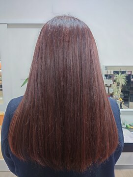 ビーズカラー ららパーク天童店 N.カラー全体染めベリーピンク