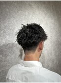 MEN’S HAIR/ブルーブラック/フェザーパーマ/本八幡