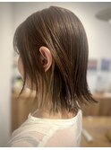 切りっぱなしボブ