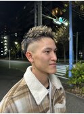 フェード×ツイストパーマ