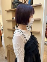 ルシュカイチマルニ(Rasca102) Rasca◇顎ラインボブ　ラベンダーグレージュ　艶カラー