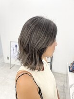 ブラウン(Brown)&nbsp;シルバーベージュバレイヤージュ