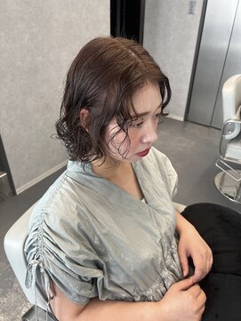 リラス 博多(rilas) 結べるボブ　パーマ　ナチュラルボブ　ウェーブ