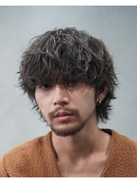 フィフスパーク(fifth PARK) 渋谷メンズパーママッシュウルフカット緩めシャドウパーマ