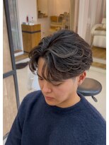 メンズギフト(men's GIFT)&nbsp;刈り上げツーブロックメンズ縮毛矯正センターパートショート