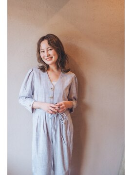 ヘックヘアー(hec hair) 透け感たっぷり柔らかミディアムスタイル